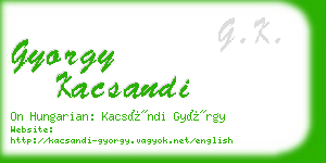 gyorgy kacsandi business card